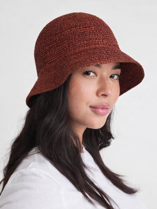 Onia Accessories - NEW NWT Onia Raffia Golden Khaki Bucket Hat — Straw